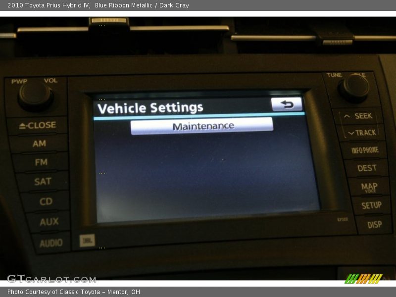 Blue Ribbon Metallic / Dark Gray 2010 Toyota Prius Hybrid IV