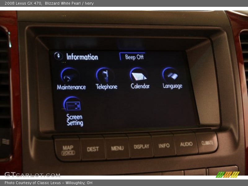 Blizzard White Pearl / Ivory 2008 Lexus GX 470