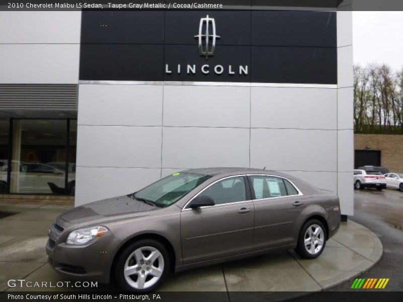 Taupe Gray Metallic / Cocoa/Cashmere 2010 Chevrolet Malibu LS Sedan