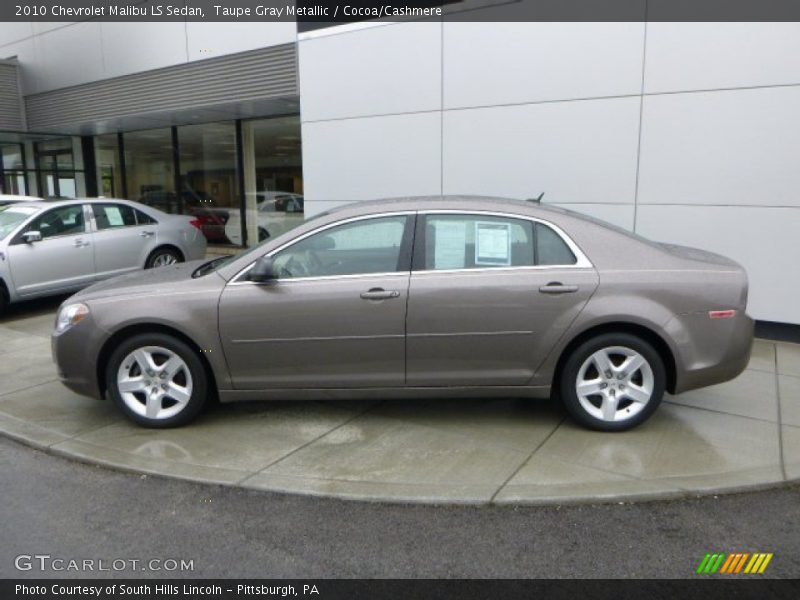 Taupe Gray Metallic / Cocoa/Cashmere 2010 Chevrolet Malibu LS Sedan