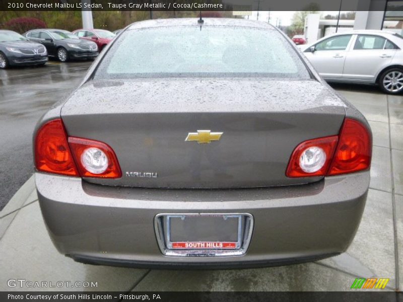 Taupe Gray Metallic / Cocoa/Cashmere 2010 Chevrolet Malibu LS Sedan