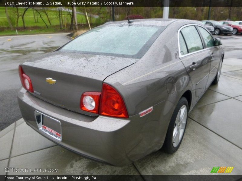 Taupe Gray Metallic / Cocoa/Cashmere 2010 Chevrolet Malibu LS Sedan