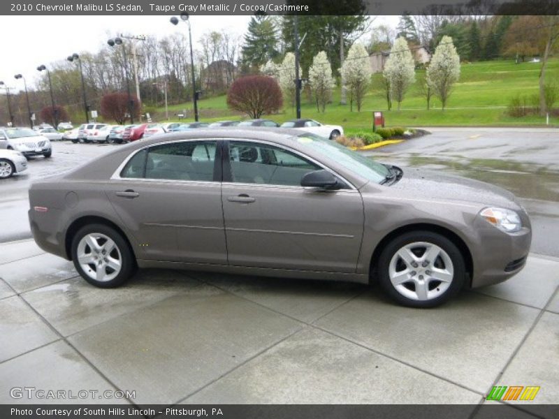 Taupe Gray Metallic / Cocoa/Cashmere 2010 Chevrolet Malibu LS Sedan