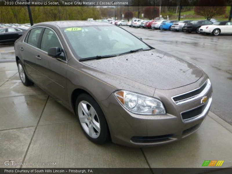 Taupe Gray Metallic / Cocoa/Cashmere 2010 Chevrolet Malibu LS Sedan