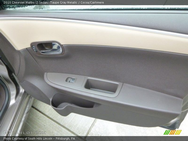 Taupe Gray Metallic / Cocoa/Cashmere 2010 Chevrolet Malibu LS Sedan