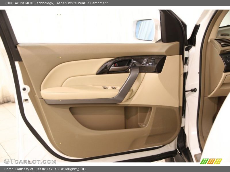 Aspen White Pearl / Parchment 2008 Acura MDX Technology