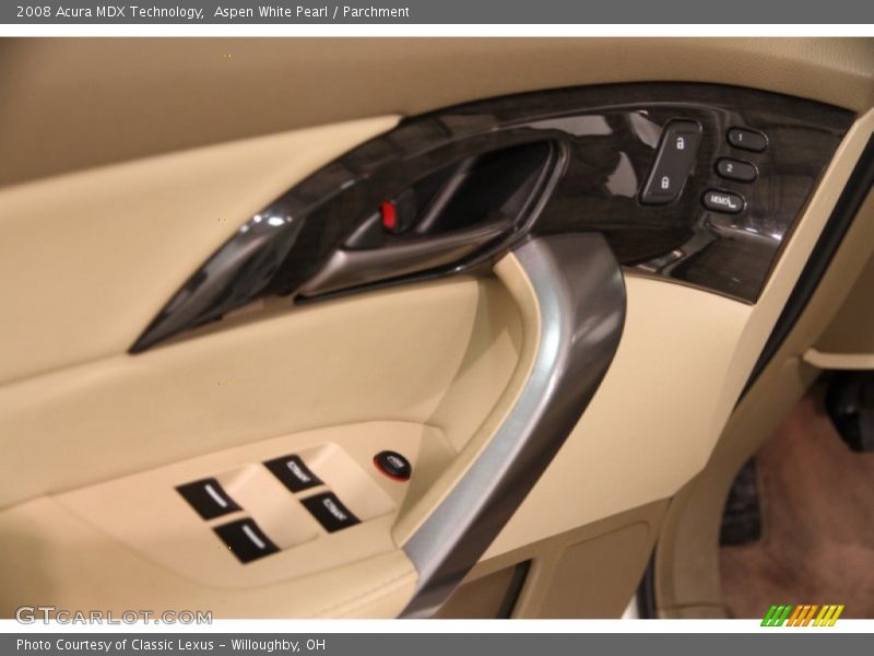 Aspen White Pearl / Parchment 2008 Acura MDX Technology