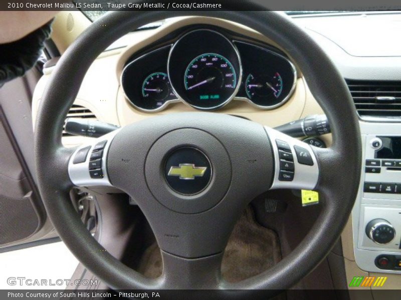 Taupe Gray Metallic / Cocoa/Cashmere 2010 Chevrolet Malibu LS Sedan