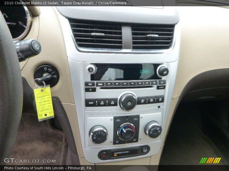 Taupe Gray Metallic / Cocoa/Cashmere 2010 Chevrolet Malibu LS Sedan