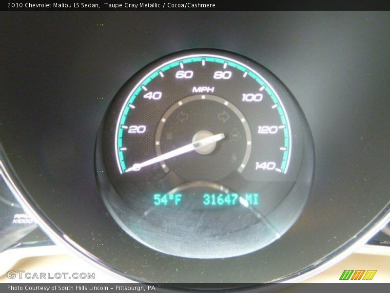 Taupe Gray Metallic / Cocoa/Cashmere 2010 Chevrolet Malibu LS Sedan