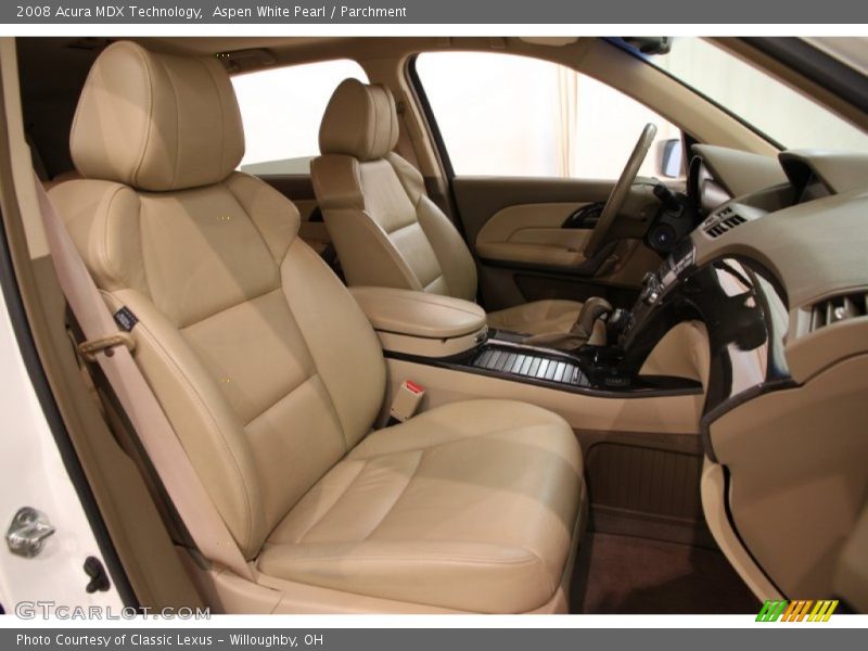 Aspen White Pearl / Parchment 2008 Acura MDX Technology
