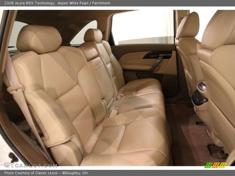 Aspen White Pearl / Parchment 2008 Acura MDX Technology
