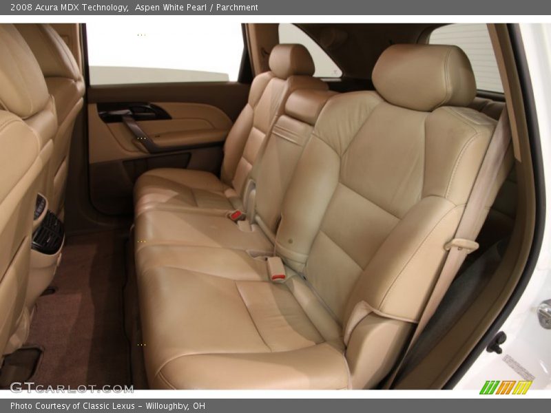 Aspen White Pearl / Parchment 2008 Acura MDX Technology