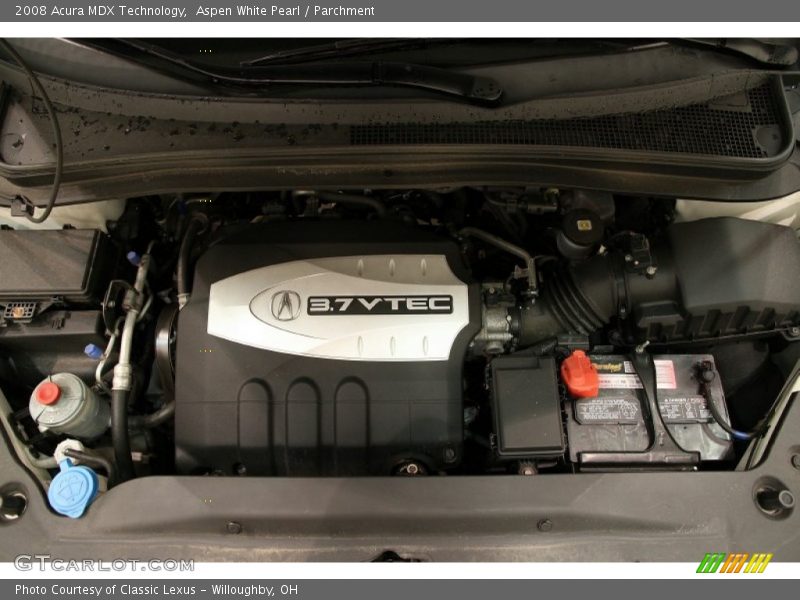 Aspen White Pearl / Parchment 2008 Acura MDX Technology