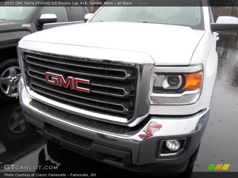 Summit White / Jet Black 2015 GMC Sierra 2500HD SLE Double Cab 4x4