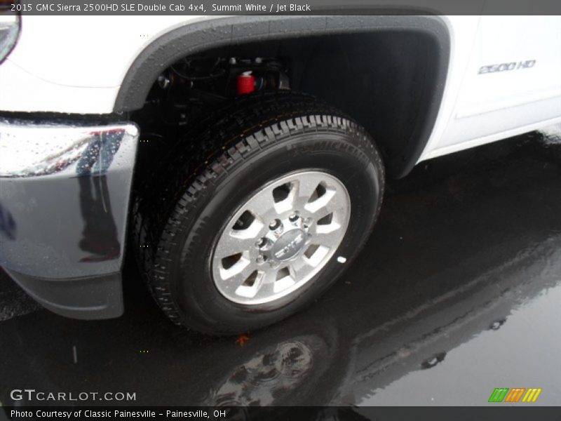 Summit White / Jet Black 2015 GMC Sierra 2500HD SLE Double Cab 4x4