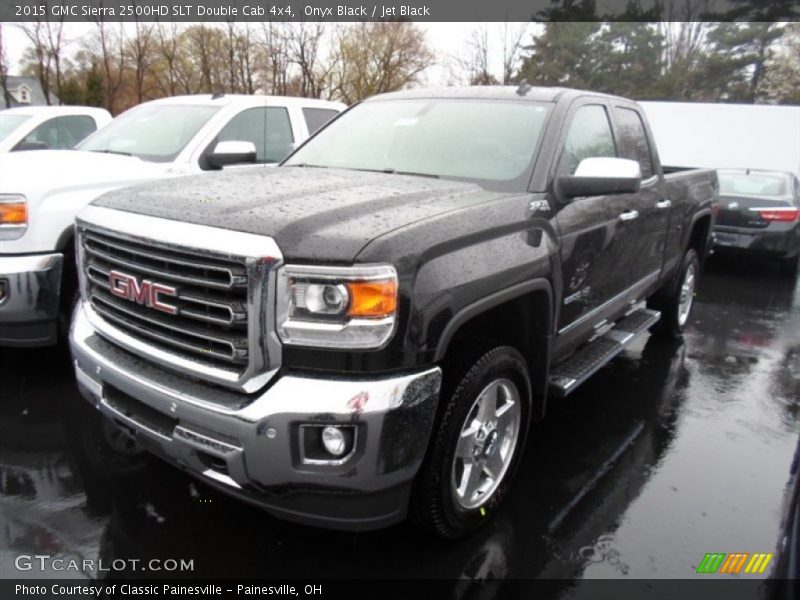 Onyx Black / Jet Black 2015 GMC Sierra 2500HD SLT Double Cab 4x4