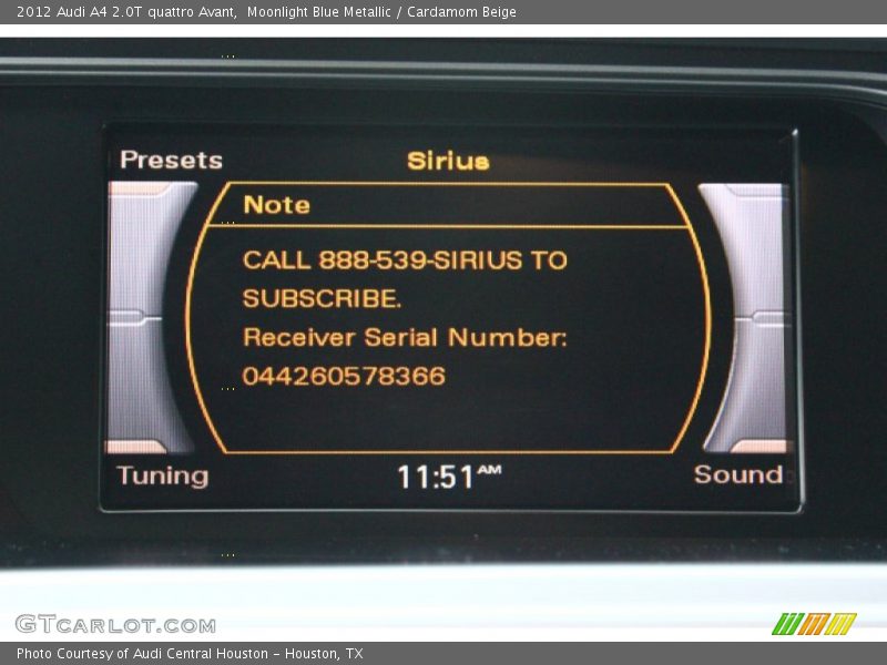Moonlight Blue Metallic / Cardamom Beige 2012 Audi A4 2.0T quattro Avant