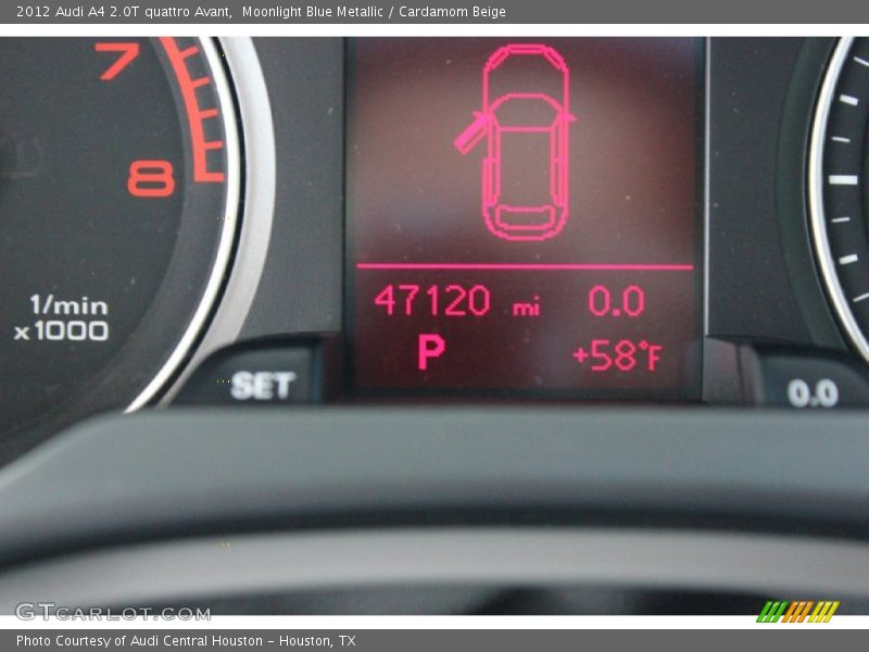 Moonlight Blue Metallic / Cardamom Beige 2012 Audi A4 2.0T quattro Avant