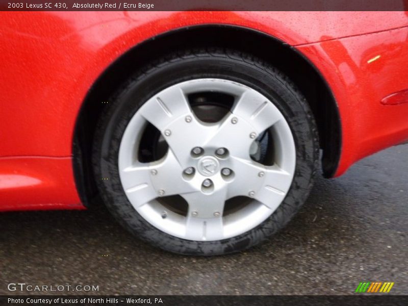 Absolutely Red / Ecru Beige 2003 Lexus SC 430