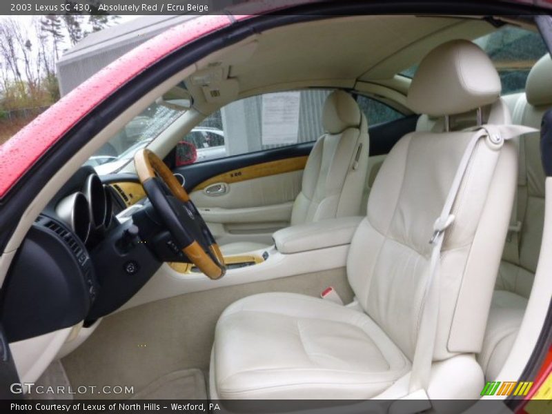 Absolutely Red / Ecru Beige 2003 Lexus SC 430