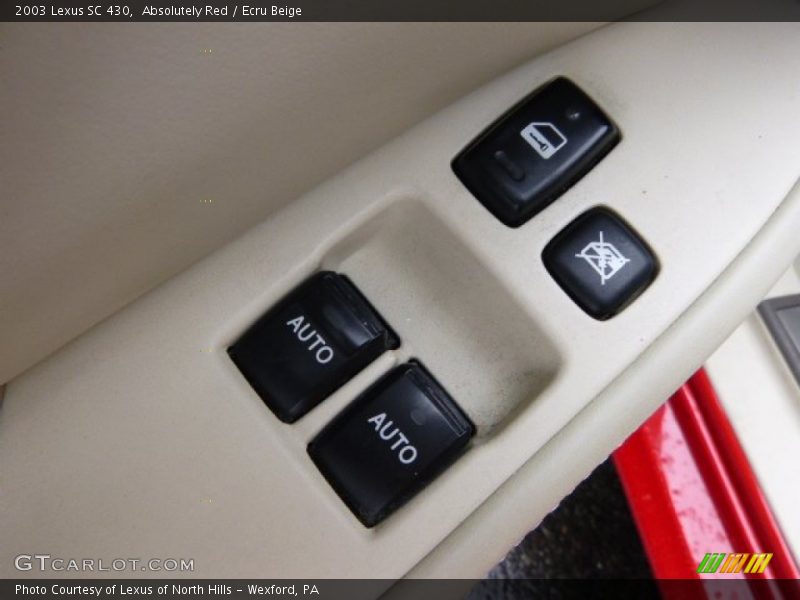 Absolutely Red / Ecru Beige 2003 Lexus SC 430