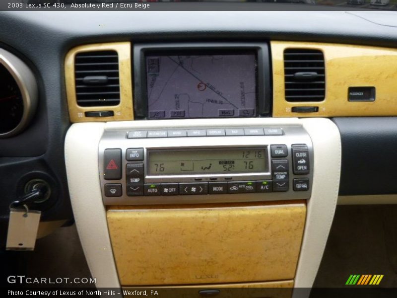 Absolutely Red / Ecru Beige 2003 Lexus SC 430