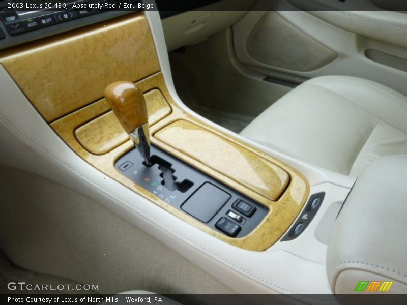 Absolutely Red / Ecru Beige 2003 Lexus SC 430