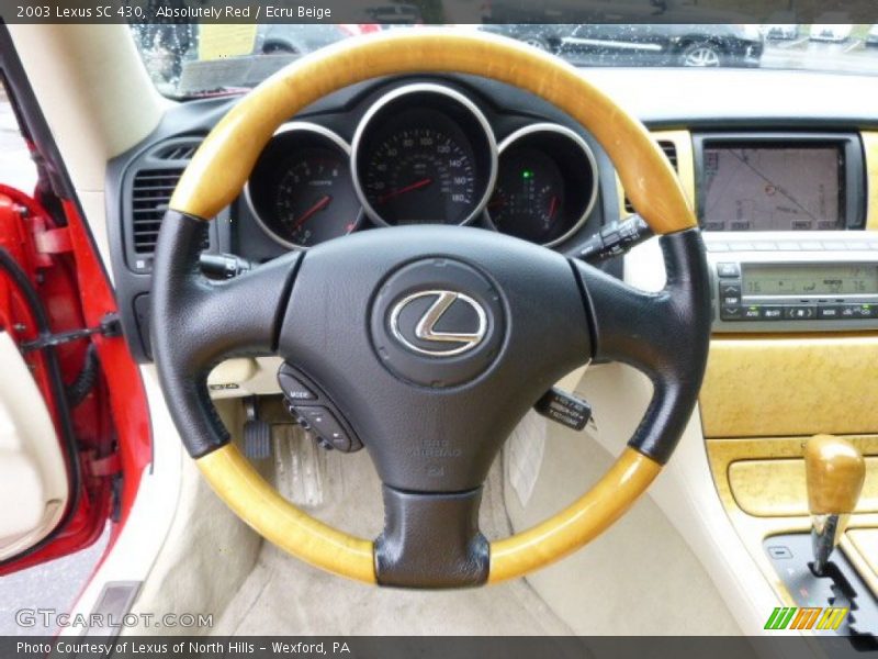 Absolutely Red / Ecru Beige 2003 Lexus SC 430