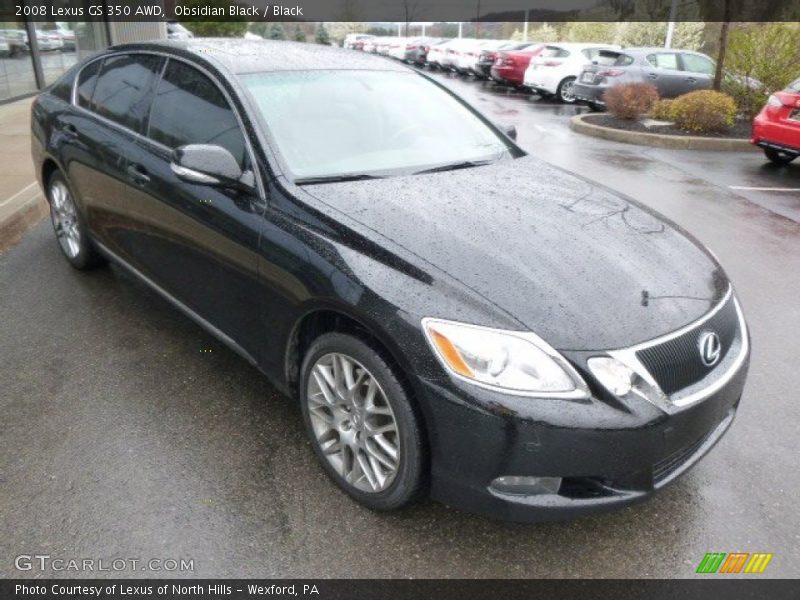Obsidian Black / Black 2008 Lexus GS 350 AWD