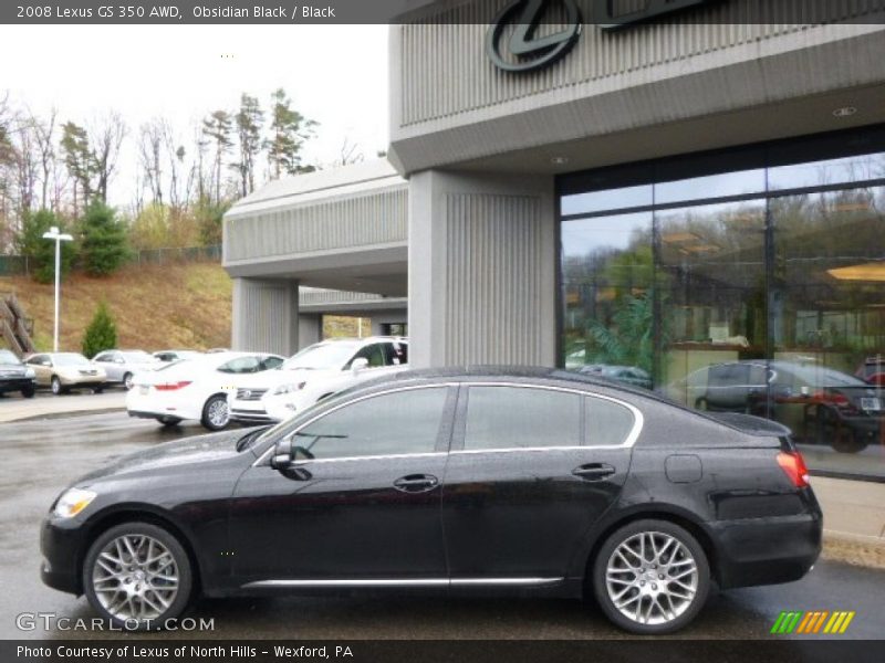 Obsidian Black / Black 2008 Lexus GS 350 AWD