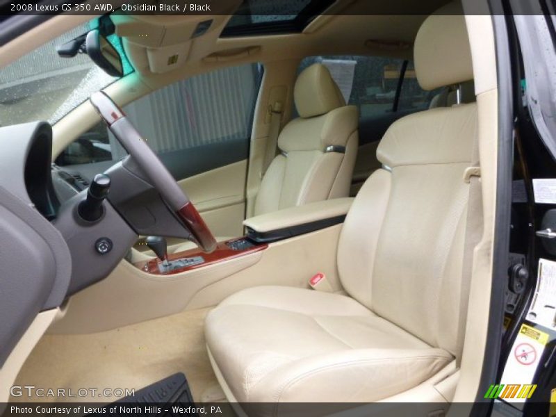 Obsidian Black / Black 2008 Lexus GS 350 AWD
