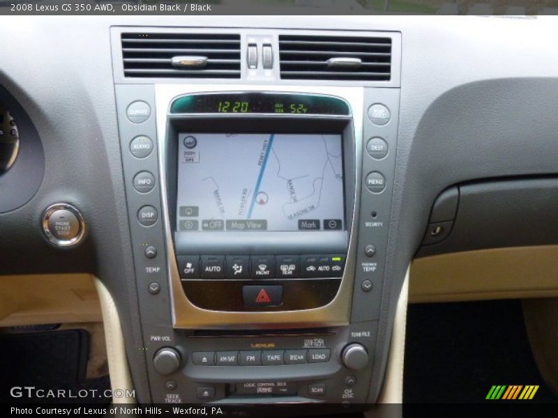 Obsidian Black / Black 2008 Lexus GS 350 AWD