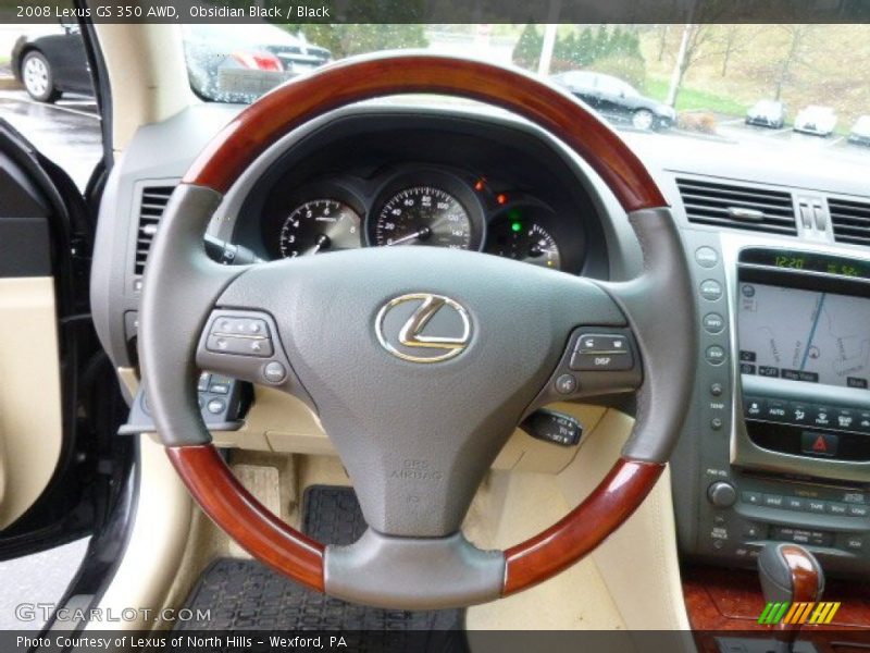 Obsidian Black / Black 2008 Lexus GS 350 AWD