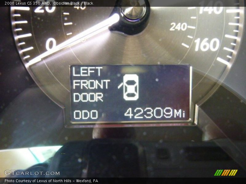 Obsidian Black / Black 2008 Lexus GS 350 AWD