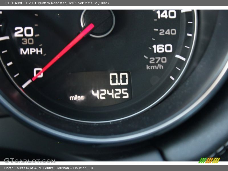 Ice Silver Metallic / Black 2011 Audi TT 2.0T quattro Roadster