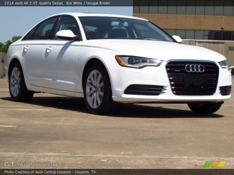 Ibis White / Nougat Brown 2014 Audi A6 2.0T quattro Sedan