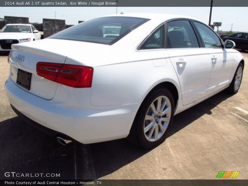 Ibis White / Nougat Brown 2014 Audi A6 2.0T quattro Sedan