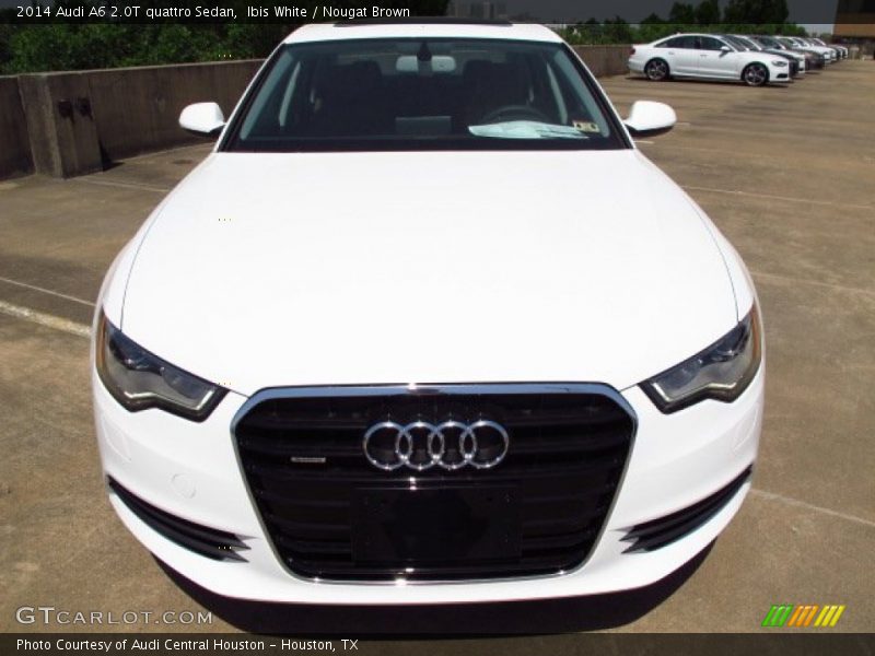 Ibis White / Nougat Brown 2014 Audi A6 2.0T quattro Sedan