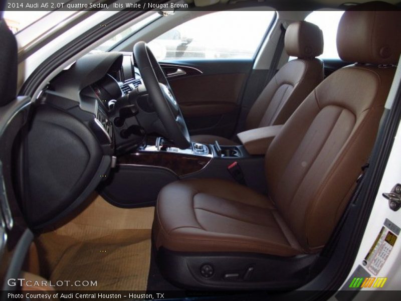 Ibis White / Nougat Brown 2014 Audi A6 2.0T quattro Sedan