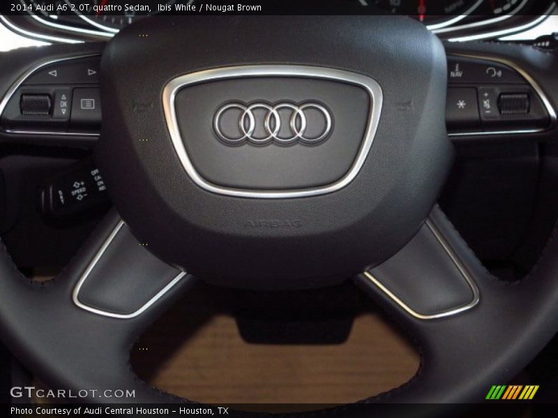 Ibis White / Nougat Brown 2014 Audi A6 2.0T quattro Sedan