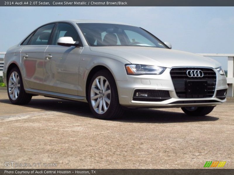 Cuvee Silver Metallic / Chestnut Brown/Black 2014 Audi A4 2.0T Sedan