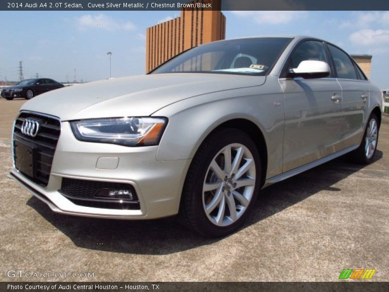 Cuvee Silver Metallic / Chestnut Brown/Black 2014 Audi A4 2.0T Sedan