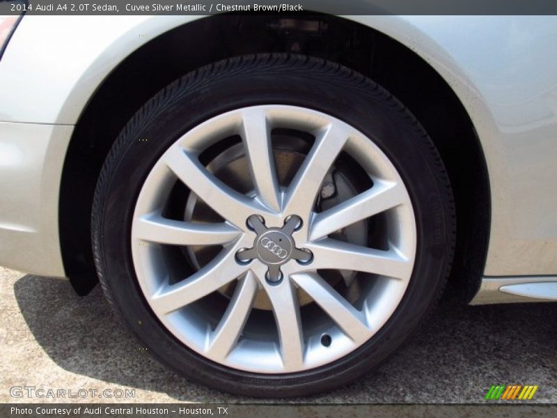 Cuvee Silver Metallic / Chestnut Brown/Black 2014 Audi A4 2.0T Sedan