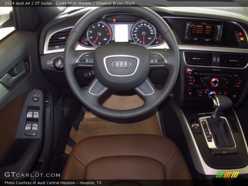 Cuvee Silver Metallic / Chestnut Brown/Black 2014 Audi A4 2.0T Sedan