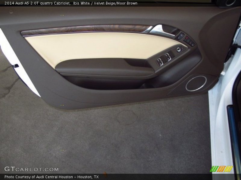 Ibis White / Velvet Beige/Moor Brown 2014 Audi A5 2.0T quattro Cabriolet