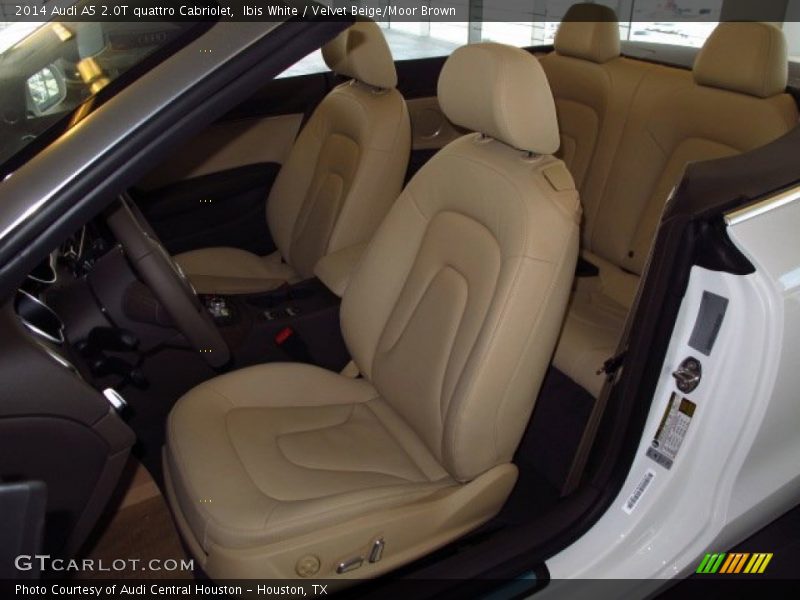 Ibis White / Velvet Beige/Moor Brown 2014 Audi A5 2.0T quattro Cabriolet