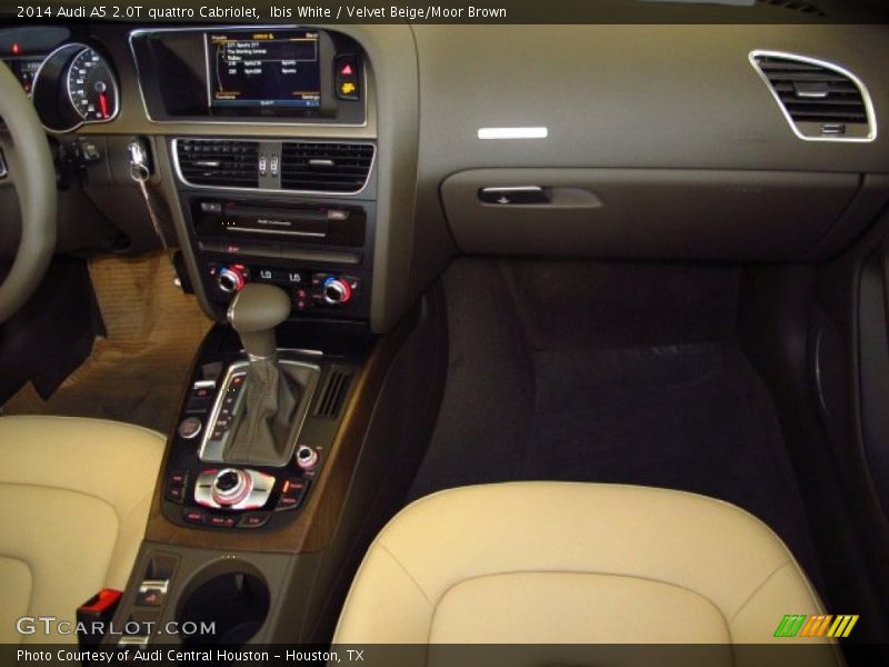 Ibis White / Velvet Beige/Moor Brown 2014 Audi A5 2.0T quattro Cabriolet