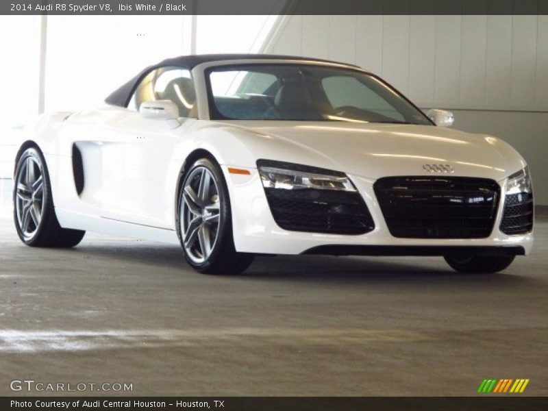 Ibis White / Black 2014 Audi R8 Spyder V8