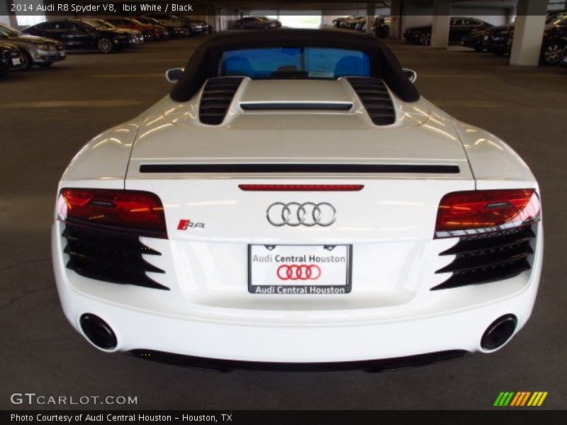 Ibis White / Black 2014 Audi R8 Spyder V8
